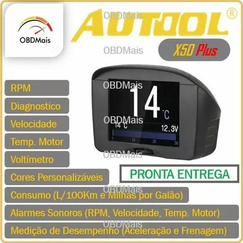 Computador de Bordo Universal OBD2 Velocimetro Rpm Temperatura ...