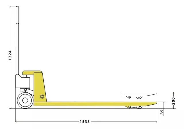 Paleteira Transpallet Manual Tonelada Roda Nylon Outros Itens