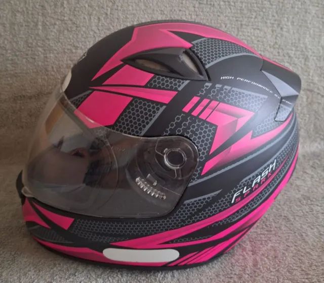 Capacete Feminino Ebf New Spark Flash Rosa Tam Motos Norte