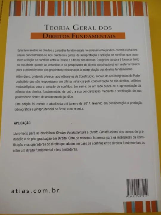 Livro Teoria Geral Dos Direitos Fundamentais Capa Comum Livros E