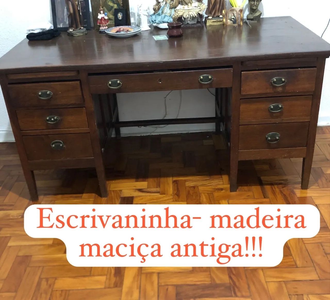 Escrivaninha madeira maciça antiga Escrivaninhas e Penteadeiras