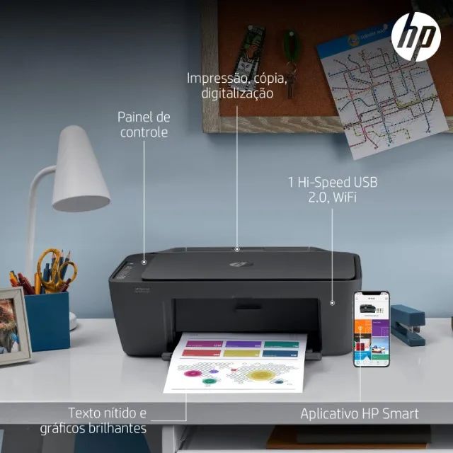 Impressora Multifuncional Hp Deskjet Ink Advantage Wi Fi Scanner