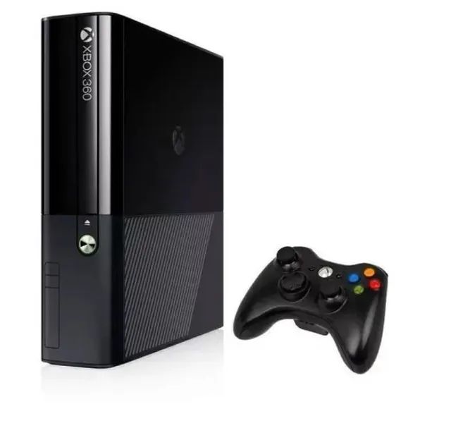 Console Xbox 360 Super Slim 4Gb Kinect 2 Controles Sem Fio