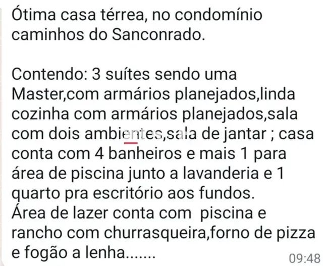 Casa Em Condominio Fechado Quartos Venda Loteamento Caminhos De