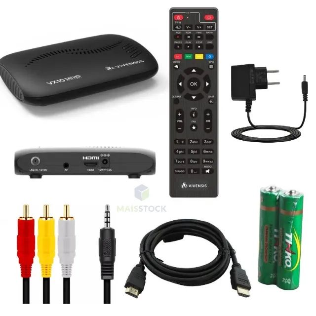 Receptor Digital Multimídia Vivensis Vx10 Tv Hd Sat nova parabolica no