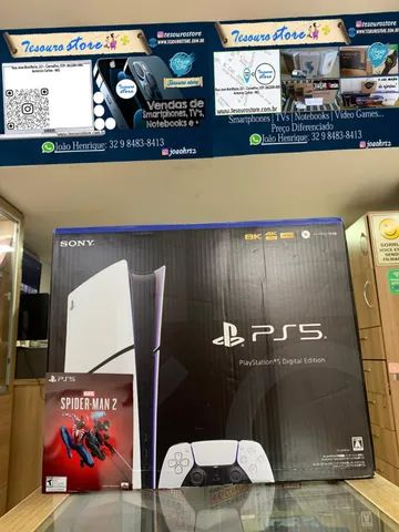 Console Playstation 5 Sony Slim SSD 1TB Spiderman 2 Lacrado