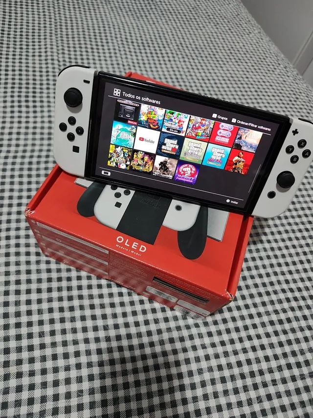 Nintendo Switch Oled Gb Gb Garantia Desbloqueado Consoles