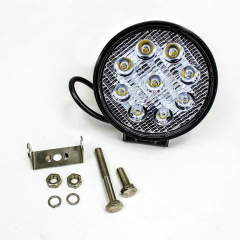 Farol De Milha Led Universal 12v 24v 27w 9 Leds Carros Vans E