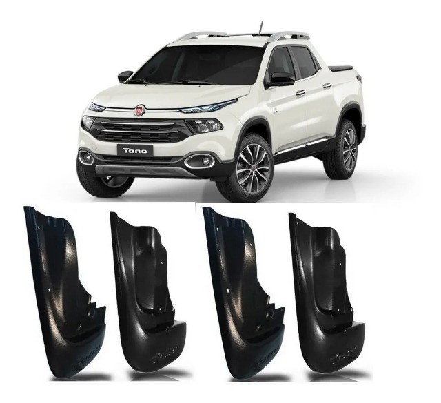 Kit Lameiro parabarro Fiat Toro 2017 à 2020 - 4 Peças - Foto 3