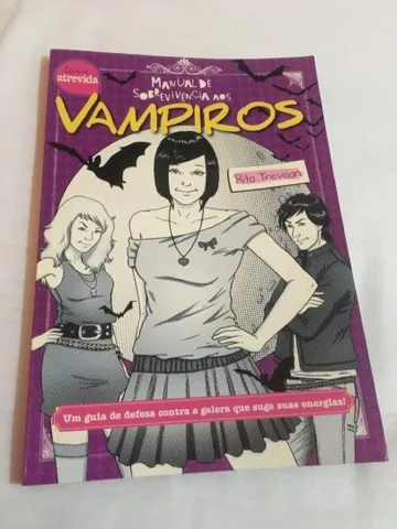 Livro Manual de Sobrevivencia aos Vampiros Rita Trevisan pouco usado muito bom estado