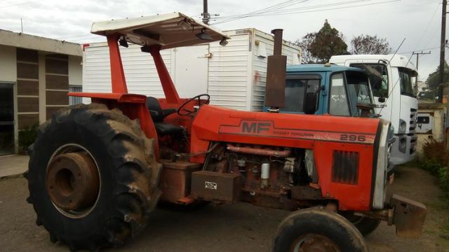 Trator agrícola MF 296 4x2 motor novo