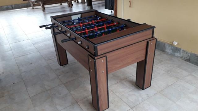 Mesa Pebolim - Totó Cor Imbuia Mod. LCUI7778