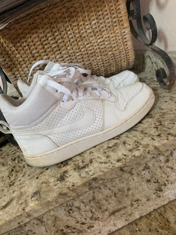 nike branco cano alto