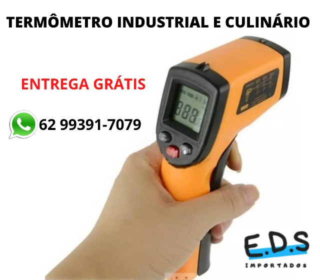 Termômetro Industrial Infravermelho Temperatura -50 A 380°c