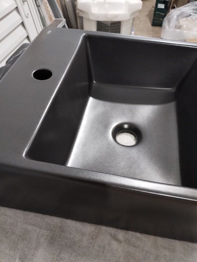 Cuba de apoio 41x41 preto fosco celite  - Foto 2