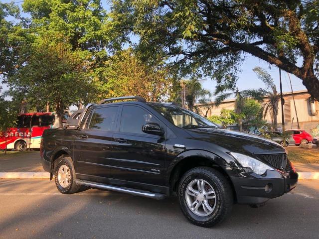 Ssangyong action sport automatico preto nova 2009 troco e financio sem entrada - Foto 7