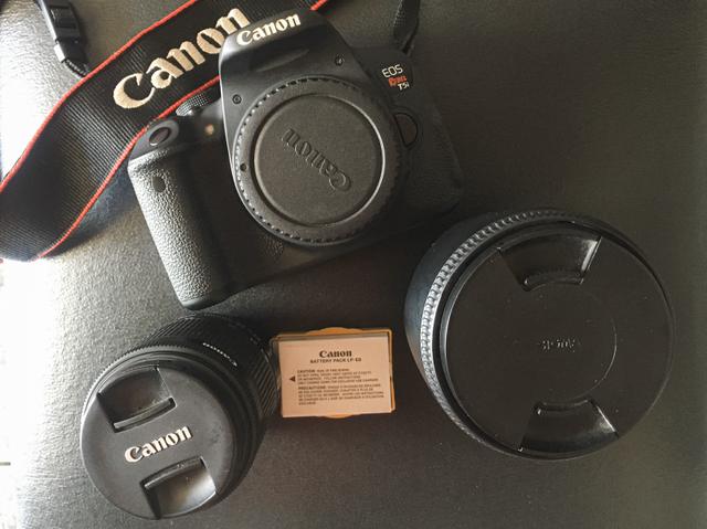 Cânon t5i + lente 18-55 + lente 17-50