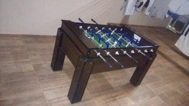 Mesa Pebolim Carlin Bilhares Cor Tabaco Mod. BZJH6895