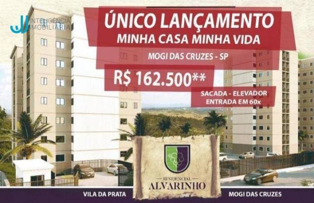 Apartamento com 2 dormitórios à venda, 48 m² por R$ 162.500