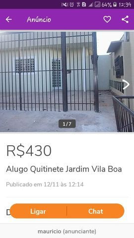 Alugo Quitinete Jardim Vila Boa - Foto 3