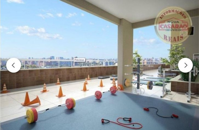 Apartamento com 1 dormitório à venda, 52 m² por R$ 248.000,00 - Vila Caiçara - Praia Grand - Foto 9