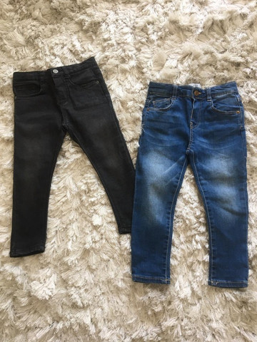 calça jeans zara infantil