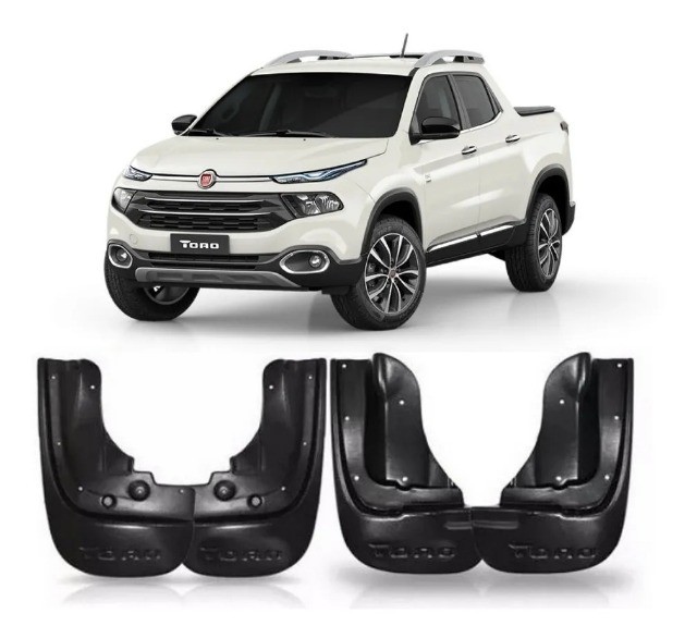 Kit Lameiro parabarro Fiat Toro 2017 à 2020 - 4 Peças - Foto 2
