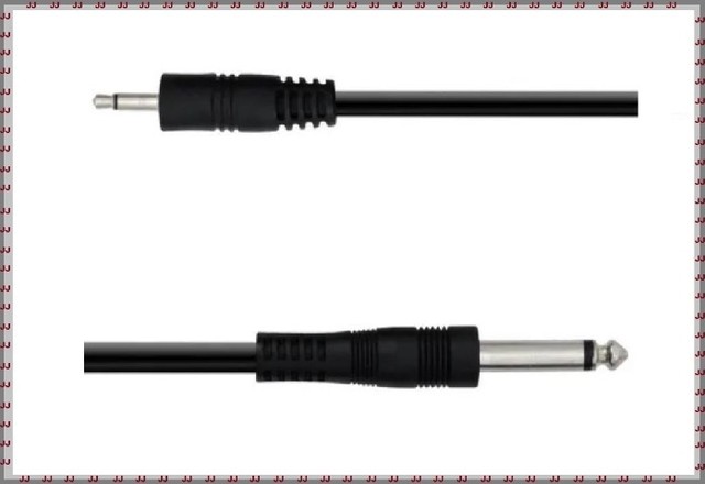 Cabo de som P2 x P10 com 4 metros e adaptador usb - Foto 2