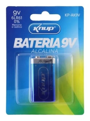 Bateria Alcalina 9v Kp-ak9v Knup - Loja Natan Abreu