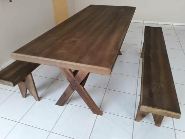 Mesa com bancos para churrasco - Foto 2