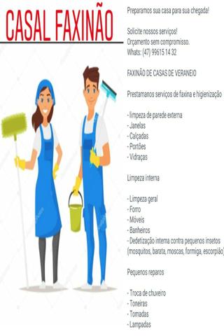 Casal Faxinão. Preparamos sua casa para sua chegada