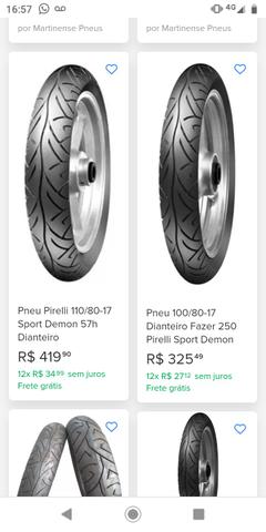 Pneu Pirelli Sport Demon 110/80-17 - Foto 3