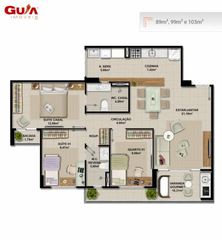Apartamentos novos com 03 quartos a venda no cambeba - Foto 7
