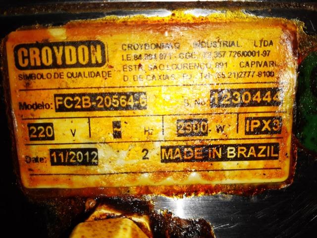 Fritadeira Industrial Elétrica - Óleo - Inox - Croydon - 220v C - Usada - Foto 3