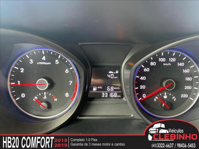 HYUNDAI HB20 1.0 COMFORT PLUS 12V FLEX 4P MANUAL - Foto 10