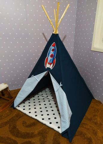 Cabana Infantil Barraca Tenda Com Colchonete Carrinho Novo - Foto 2