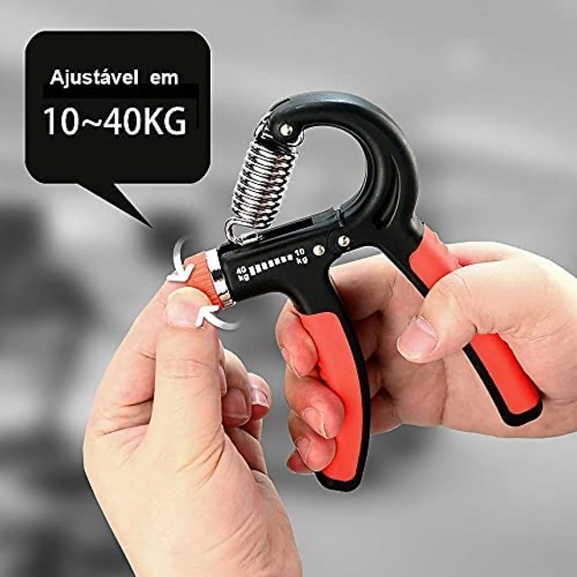 Flexor Ajustável de Mola 10 a 40kg de Mão Punho Dedos  Hand grip   - Foto 4