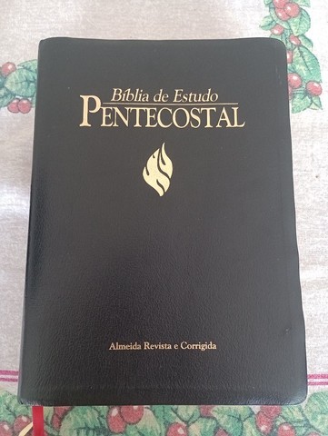 Vendo bíblia de estudo pentecostal 