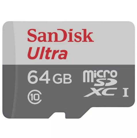Cartão Micro Sd 64gb Ultra Classe10 Sandisk Original 80mb/s - Mega Infotech - Foto 2