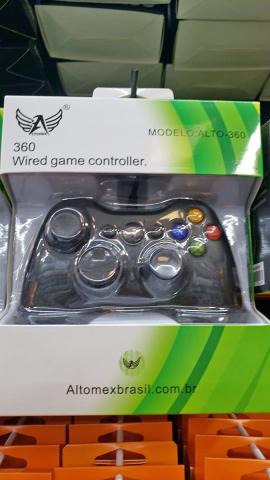 Controle Com Fio Para Xbox 360 Slim / Fat E Pc Joystick -(Loja na Cohab) - Foto 3