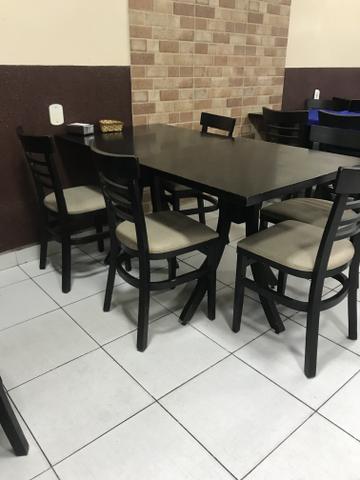 Jogo de mesa com 4 cadeiras acolchoadas - Foto 4