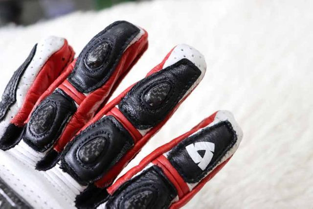 Luvas Rev'it - NOVA - tamanho M/G - L - Vermelho - Preto - Branco Em Couro - Foto 19