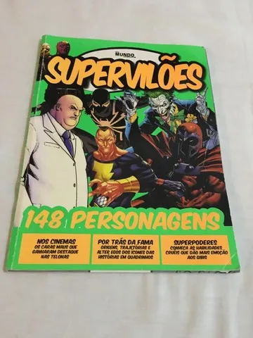 Revista Guia Mundo Em Foco Superviloes Dc Marvel bom estado