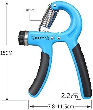 Flexor Ajustável de Mola 10 a 40kg de Mão Punho Dedos  Hand grip   - Foto 5