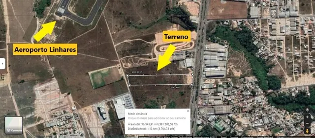Vendo Área para empreendimentos em Linhares na BR-101 com 18.000m² - R$ 800/m2