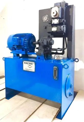 Unidade hidráulica 5 cv 40litros com bloco de válvulas direcionais