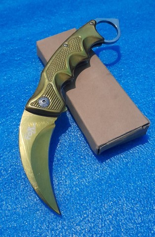 Canivete Karambit Fox Dourado
