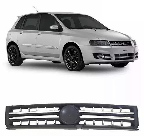 Grade Radiador Stilo 2007 2008 2009 2010 2011 C/ Friso Cinza