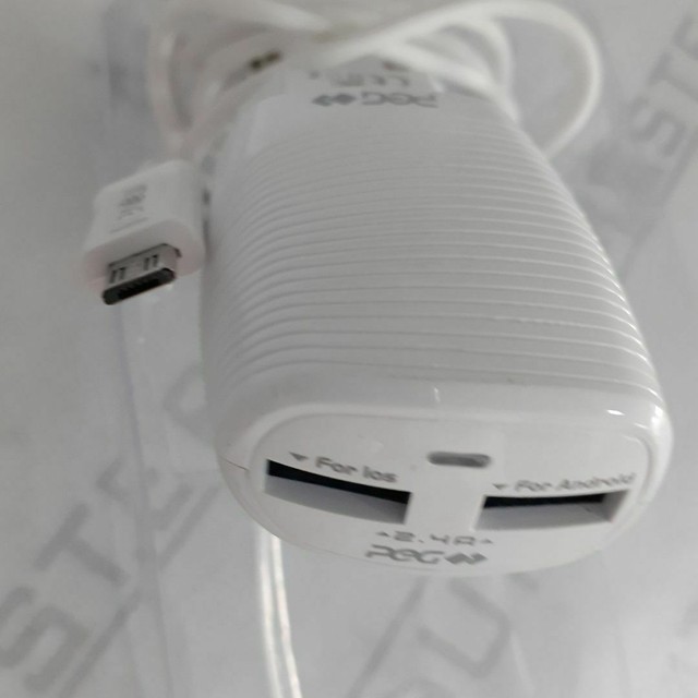 Kit carregador rápido de parede. Com duas entradas usb, cabo com entrada V8. Novo. 
