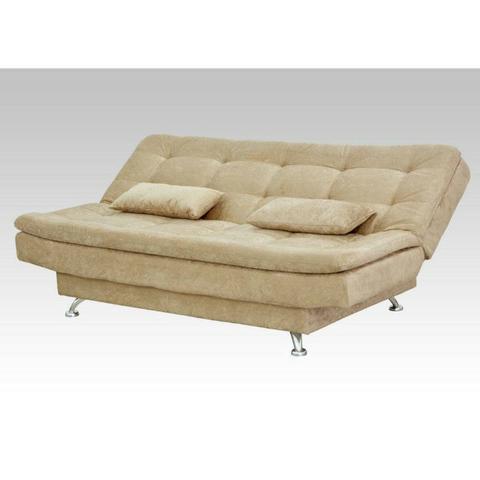 Sofá-cama Casal Mx Salomé Suede Amassado Capuccino Envie seu pedido *